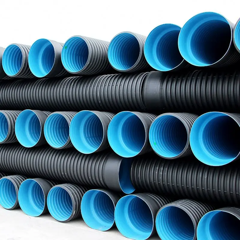 Экспортеры двухслойные гофрированные трубы hdpe солнечные дренажные сельскохозяйственные