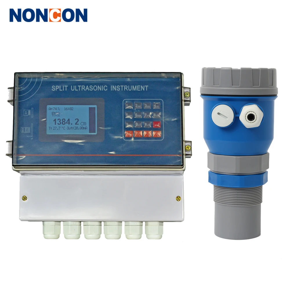 Factory 4-20ma boiler water level sensor Ultrasonic level transmitter Liquid Water Diesel Fuel Tank Level Meter Sensor