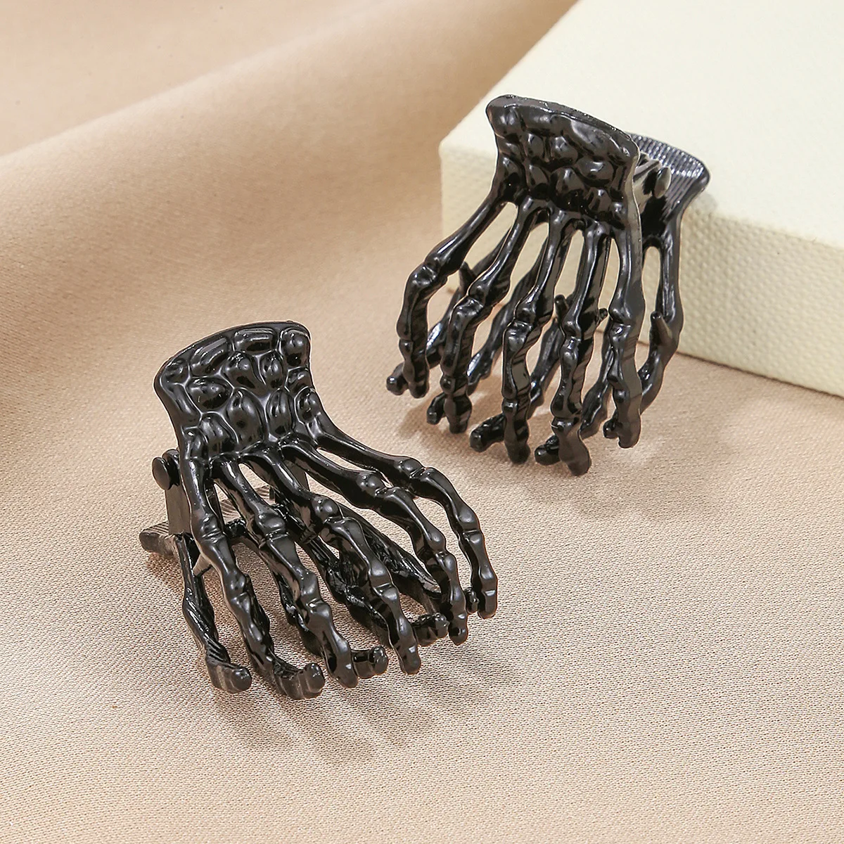 Skull Hairpin Golden Halloween Hair Accessories Hair Claws Girls Cute Styling Hair Clips Fashion Headwear Crab Accessories