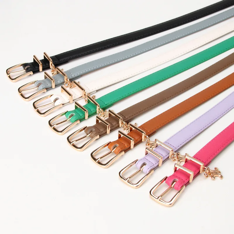 Wholesale Casual Versatile Simple Belt Pin Buckle Metal Fashion Denim Ladies Belt Decorative Dress Jeans Belt