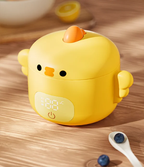 NCVI 380ml Multifunctional Use Rechargeable Baby Food Warmer Anti-slip Bottom Pad  Portable Baby Feeding Bowl