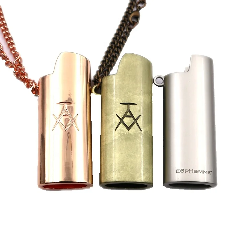 Высокое качество пользовательская гравировка тисненый логотип красочный металл цинковый сплав маленький J3 Зажигалка чехол с ожерельем