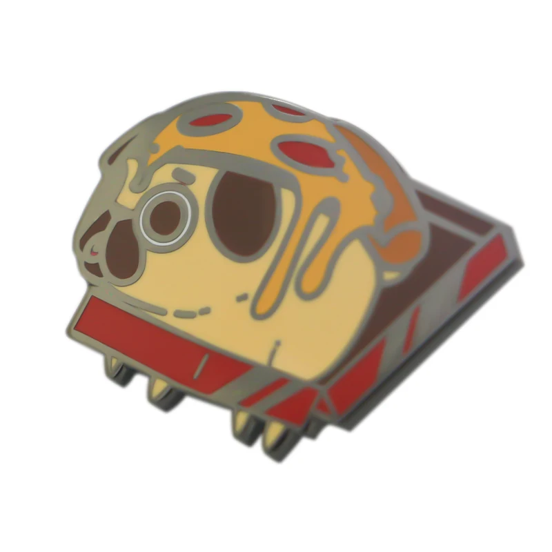 Custom metal hard enamel cute party badges pin with magnetic pin back