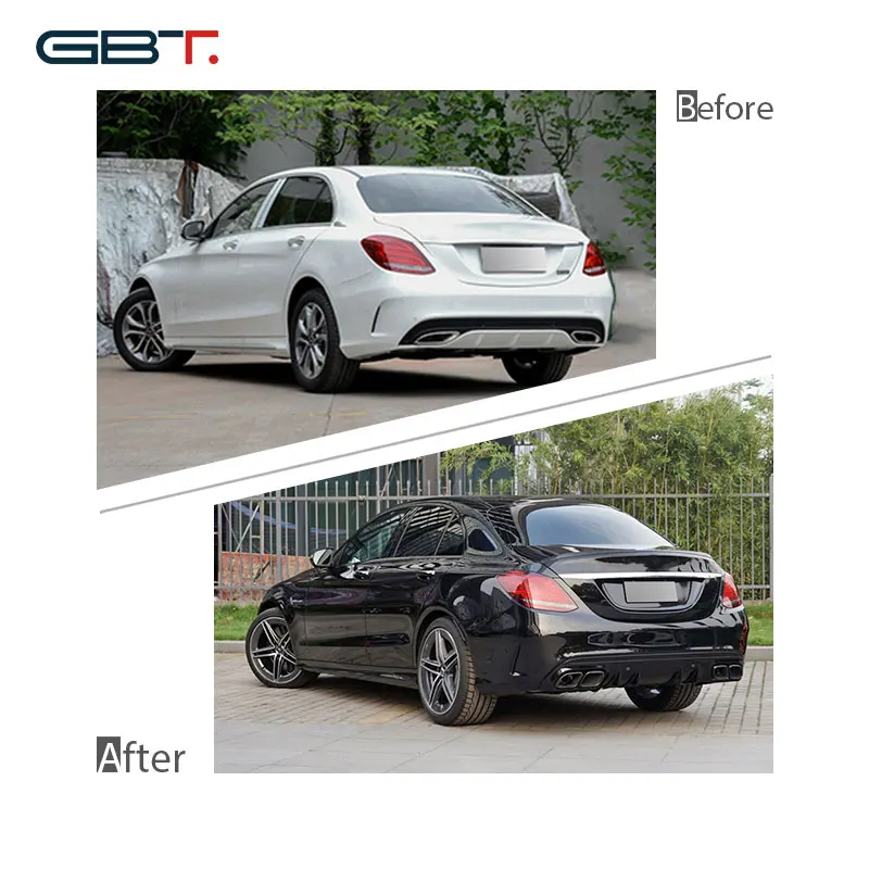 GBT Auto Body Kits Mercedes W205 Bodykit C63 Facelift For Mercedes Benz W205 amg  Bodykit  C63 W205 Front Bumper Accessories