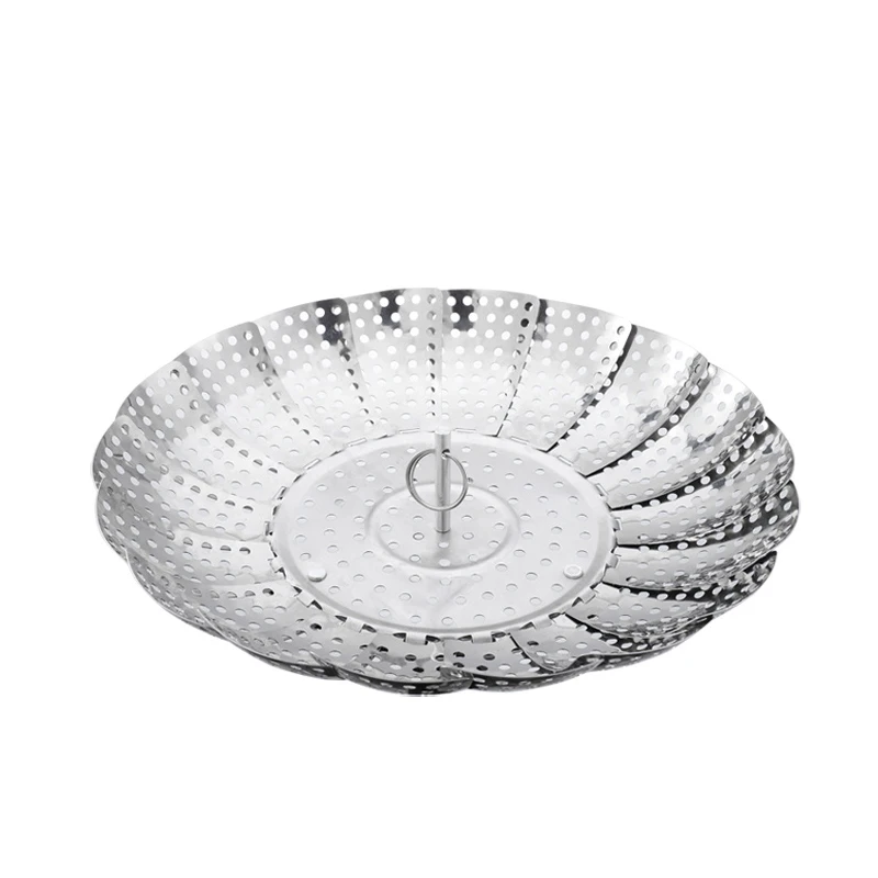 Maxcook 2024 Hot Sale Stainless Steel Chinese Food Steamer Food Basket Portable Steamer Collapsible Steaming Basket