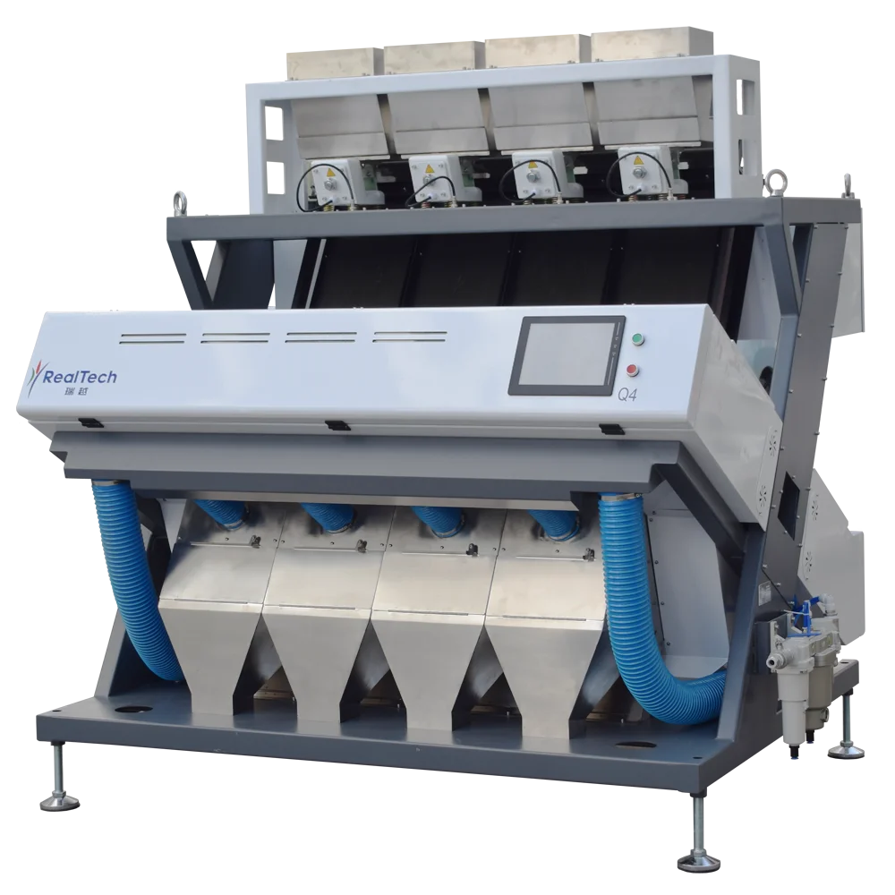 Multi-function 4 Chutes CCD Color Sorter Rice Millet Almond Hazelnut Oat Optical Sorting Machine