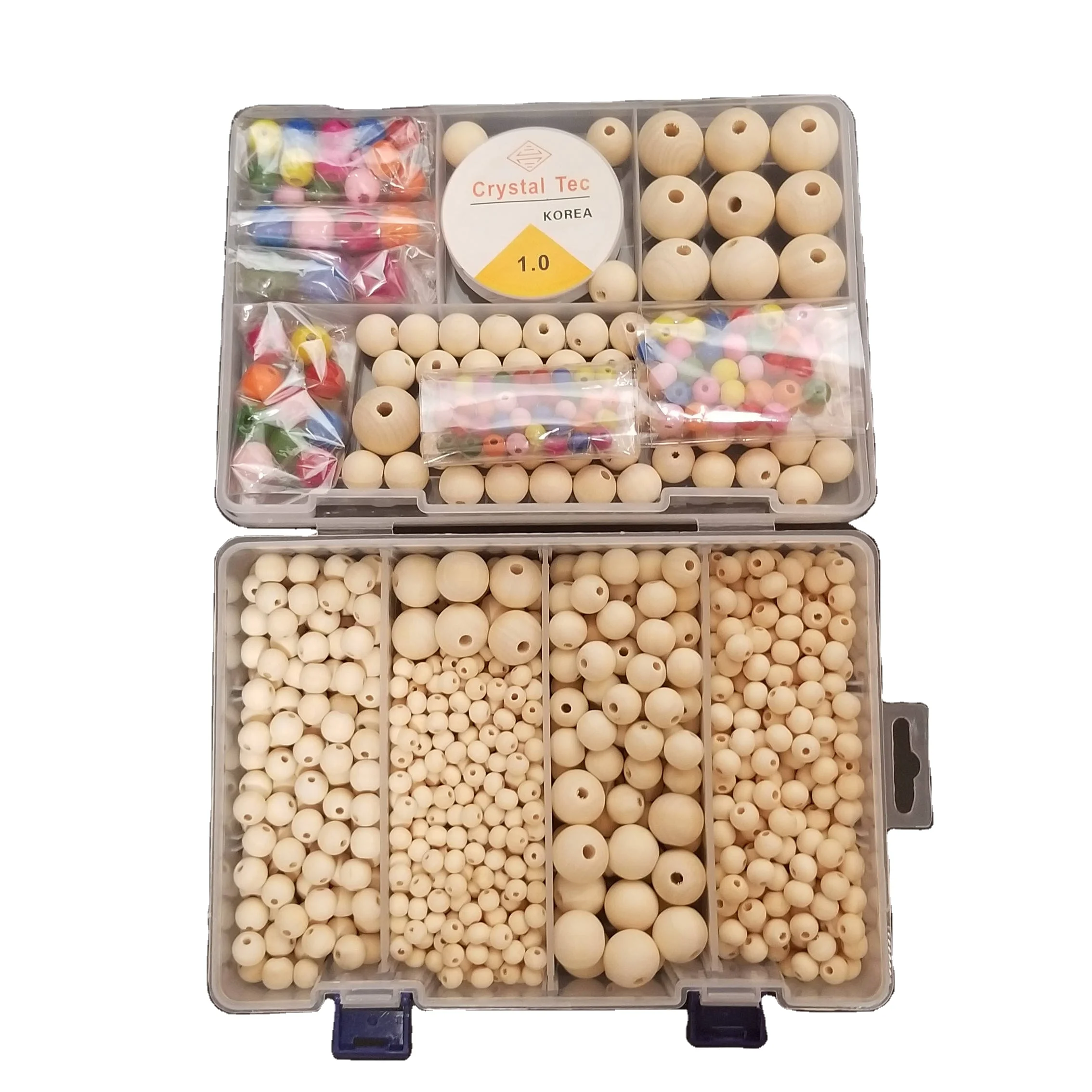 Изготовленные на заказ бусины из натурального необработанного дерева высшего качества