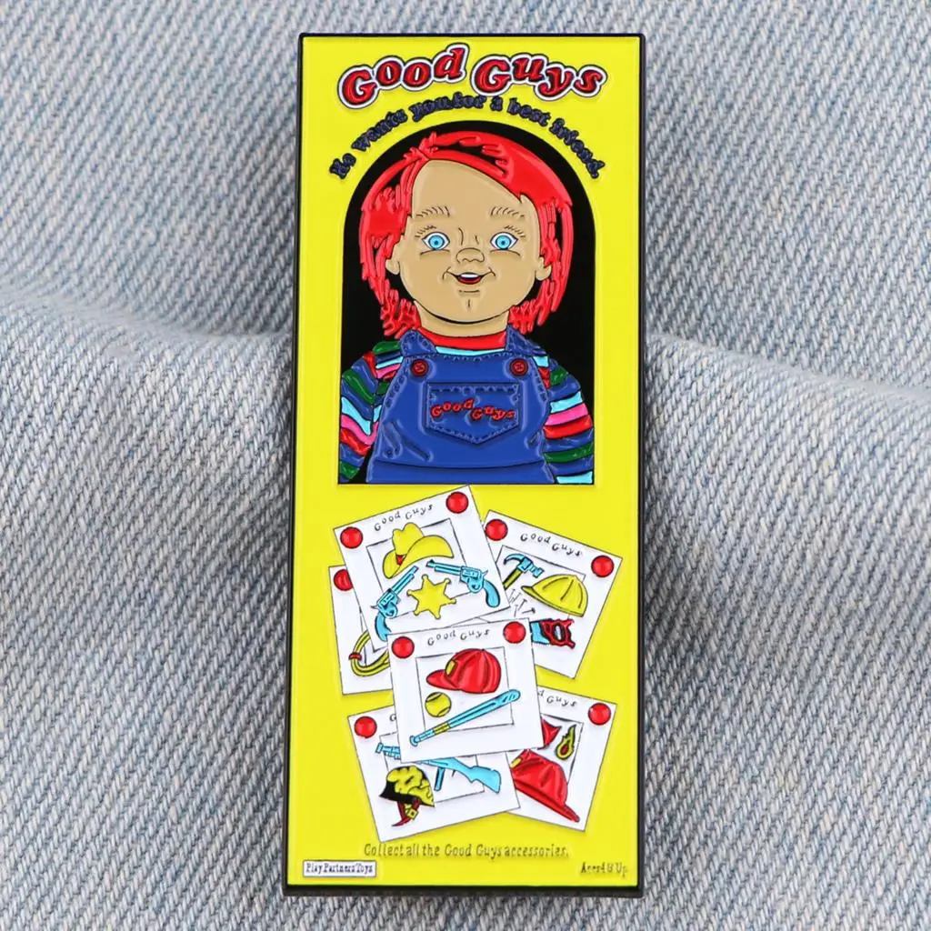 Halloween Collection Horror Movie Enamel Pin Brooches Badge Bag Clothing Lapel Pins Women Jewelry Accessories Toy Gifts