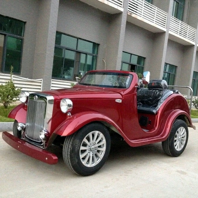 Classic Retro Style Electric Golf Cart 2-Seater and 4-Seater with Modern Technology