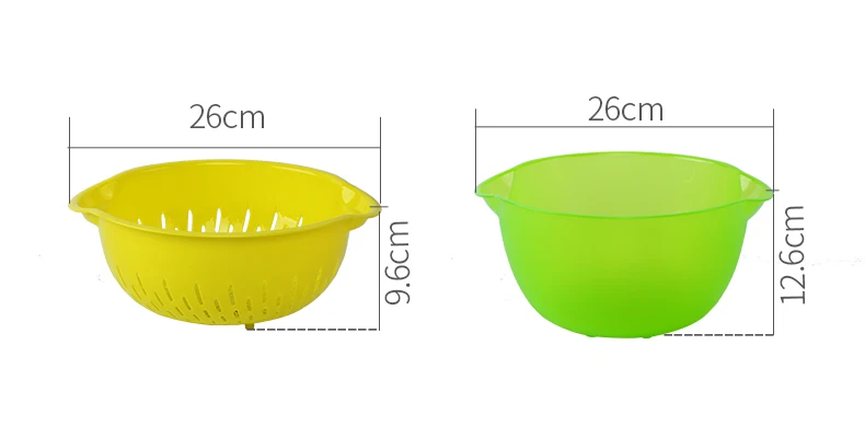 Haixin Creative Design Kitchen Plastic Wash Rice Fruit Vegetable Wash Basket Drain Colander Strainer Basket