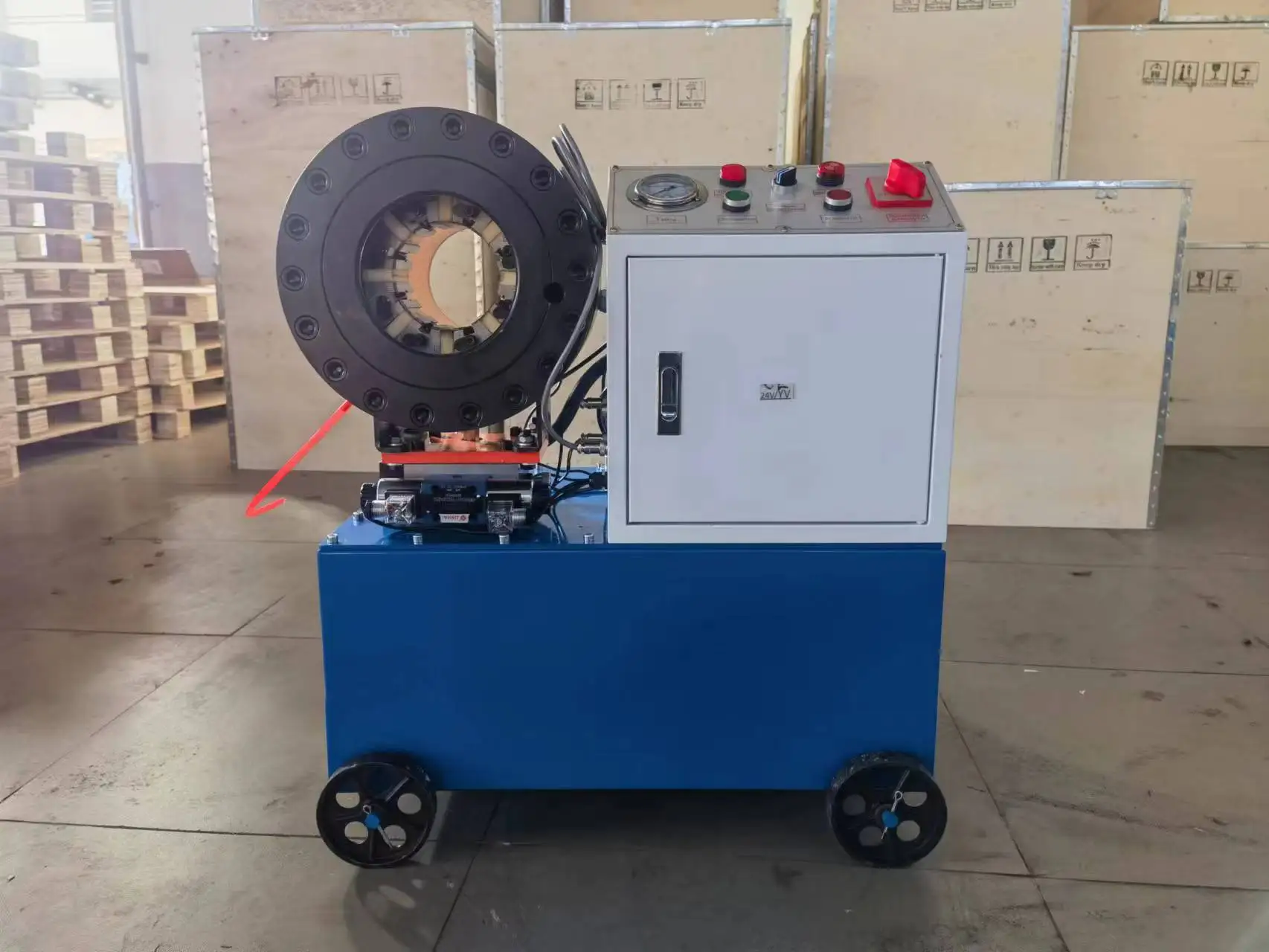 promotion hose piston DX68 hydraulic construction road mine machinery hose repair crimping machine pipe fitting with good price