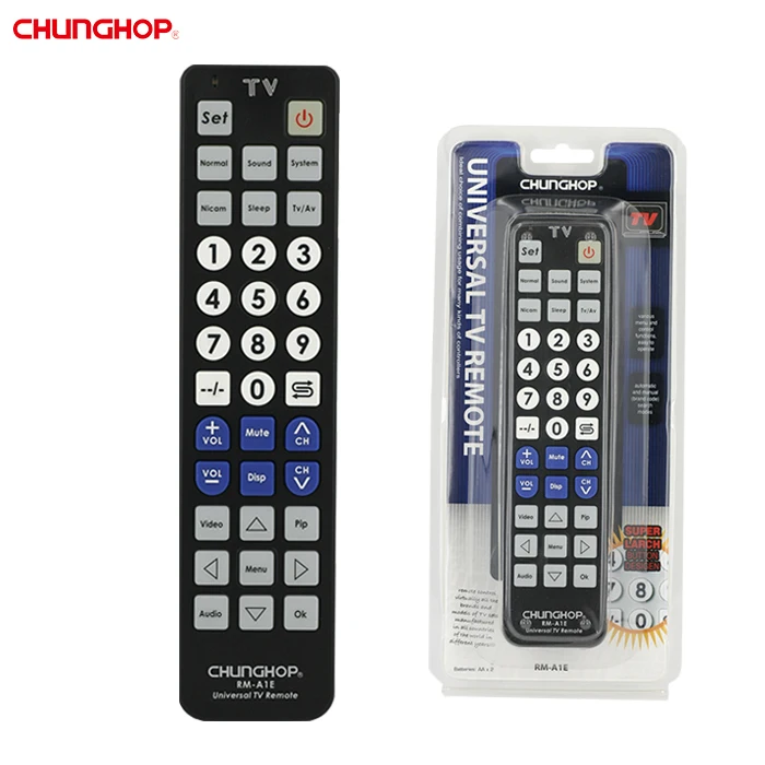 Chunghop big button RM-A1E tv sets remote replacement universal precision tv remote control wholesale