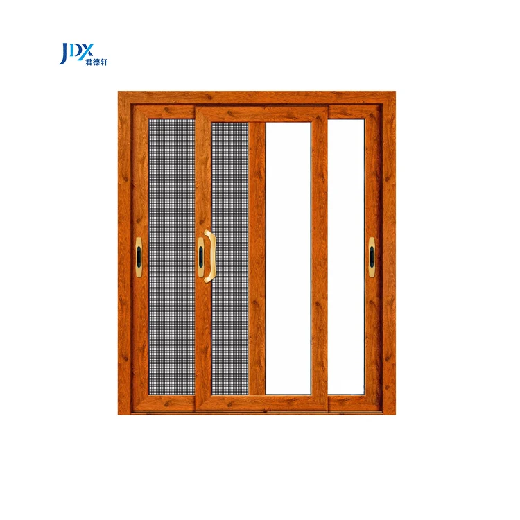 European Style Double Glazed Aluminum Glass Sliding Windows with Low-E Glass