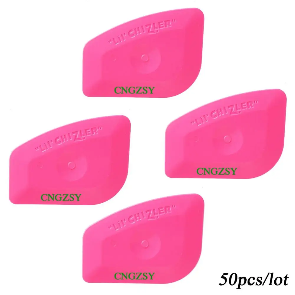 Мини Розовый Ракель LIL' CHIZLER окна винил обёрточная бумага скребок кузова плёнки установить Multi ручные инструменты 50A25