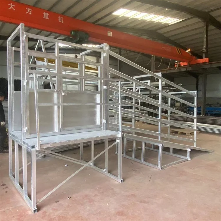 Оцинкованная нагрузочная рампа для погрузчика крупного рогатого скота козьей коровы лошади