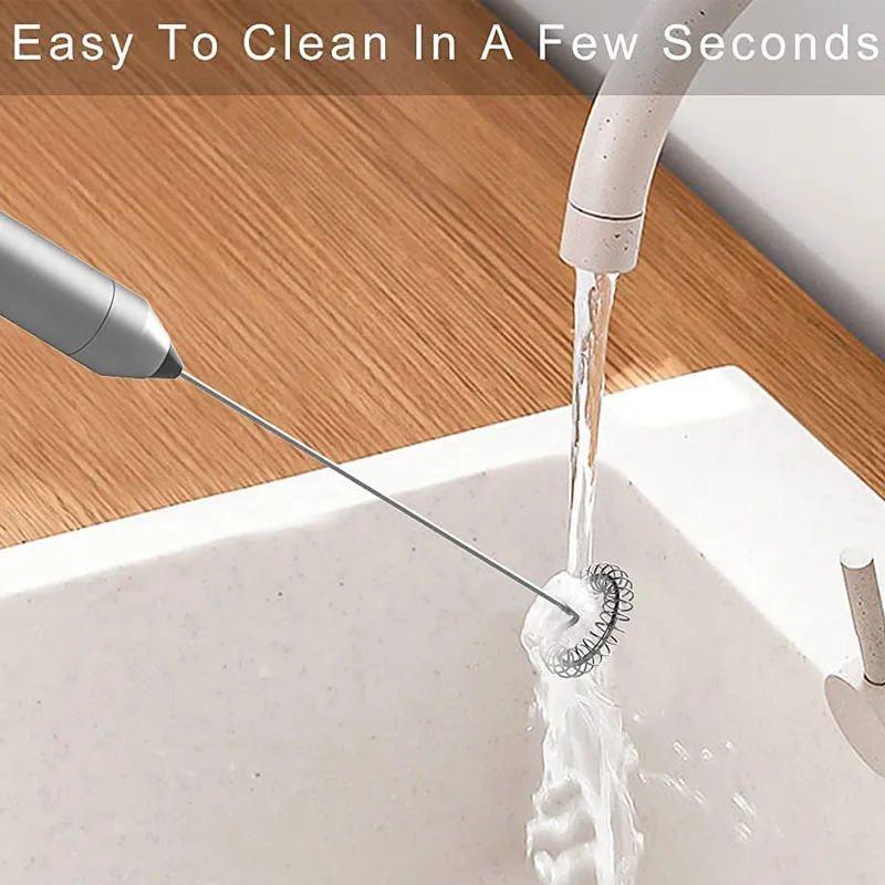 Milk Frother for Coffee Handheld Frother Electric Whisk Milk Foamer Mini Mixer and Coffee Blender Frother