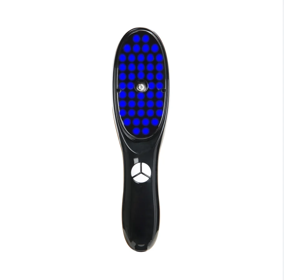 Hair Brushes Electric Head Massage Comb Negative Ion Hairdressing Comb Scalp Massage Red $ Blue Light Therapy Hair Care