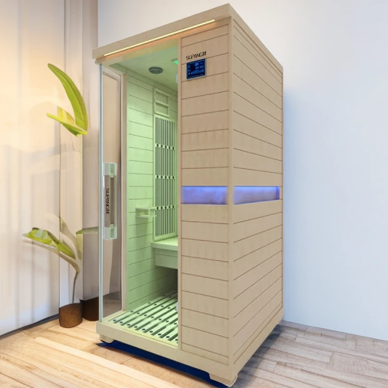 Luxury Home Sauna Wooden Portable Infrared Saunas Far Infrared Sauna 1 Person Room For Sale