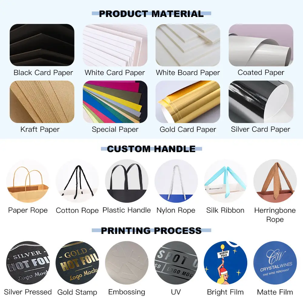 Custom Printed Luxury Reusable Small Paper Wedding Gift Packaging Bag Thank You Carrier Paper Bag With Bow