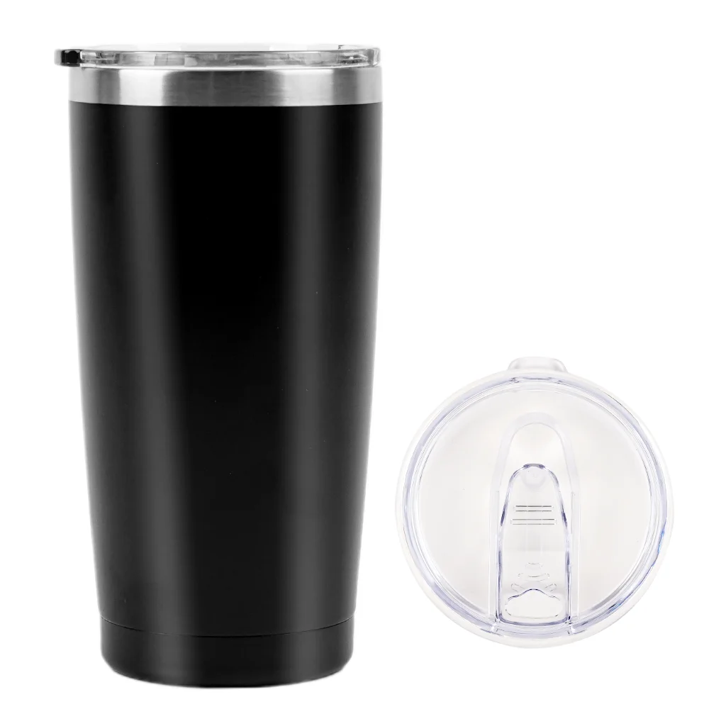 New Arrive 20Oz Travel Stainless Steel Double Wall Insulated Power Coated Coffee Tumbler 20 Oz Sublimation Thermal Car Mug