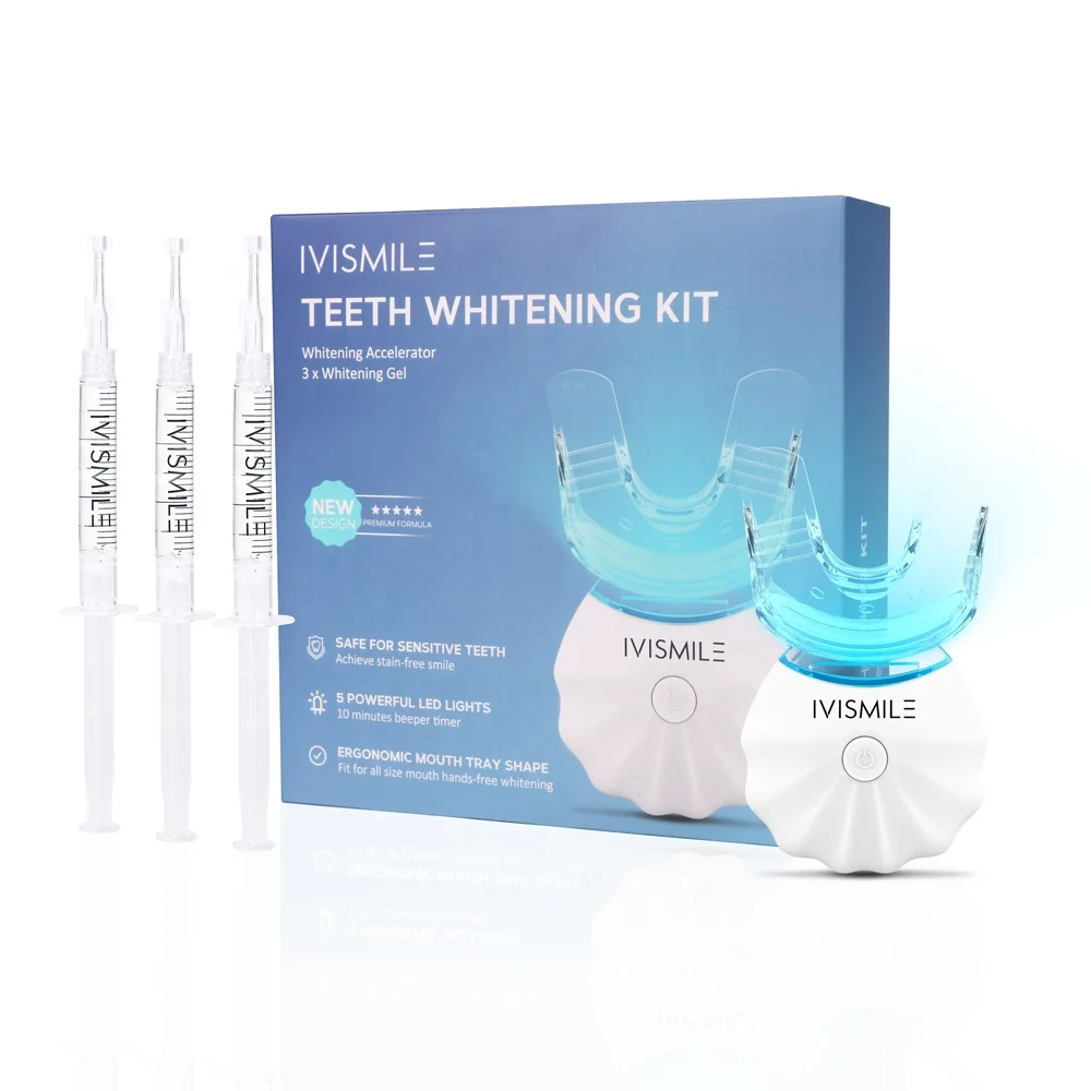 
Набор для белого отбеливания зубов Premium Grade 0,1 44% CP, светодиодный светильник IVISMILE, разработанный Nanchang Smile Dental White  (1600138194802)