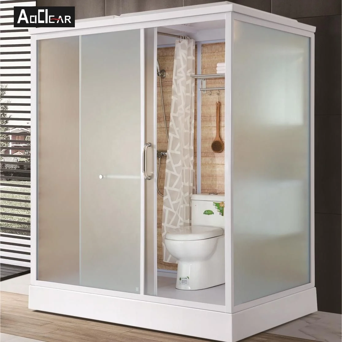 Aokeliya portable all in one shower toilet unit prefab room with pod modular bathroom