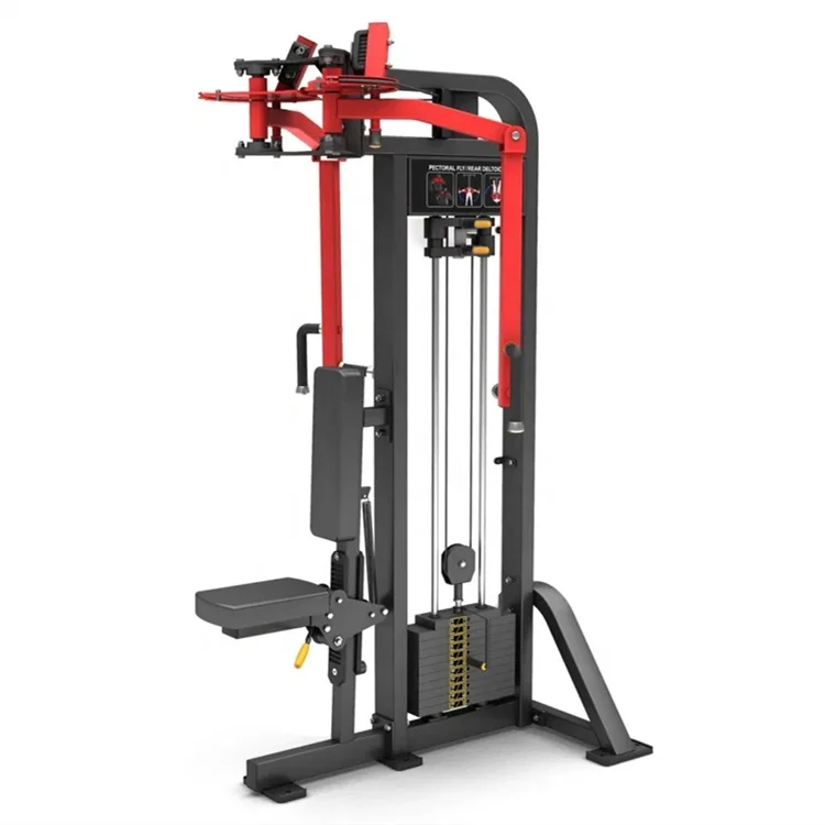 Pin Loaded Hammer Strength Machine Rear Delt Pectoral Fly Exercise Strength Exercise at Home Gym
