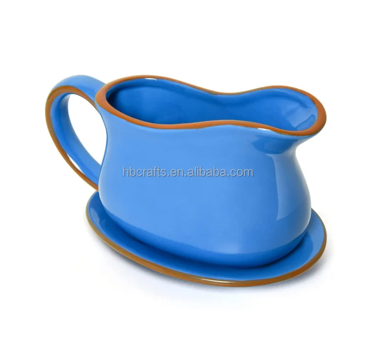 Фарфоровая подставка для соусов с плавным носиком для губ