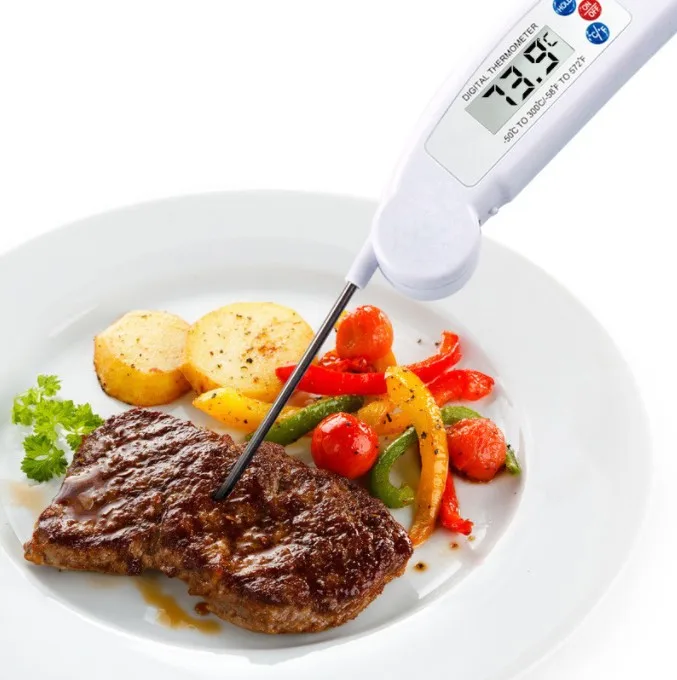 Cheap Kitchen Food Digital Probe foldingThermometer BBQ Meat Instant readings