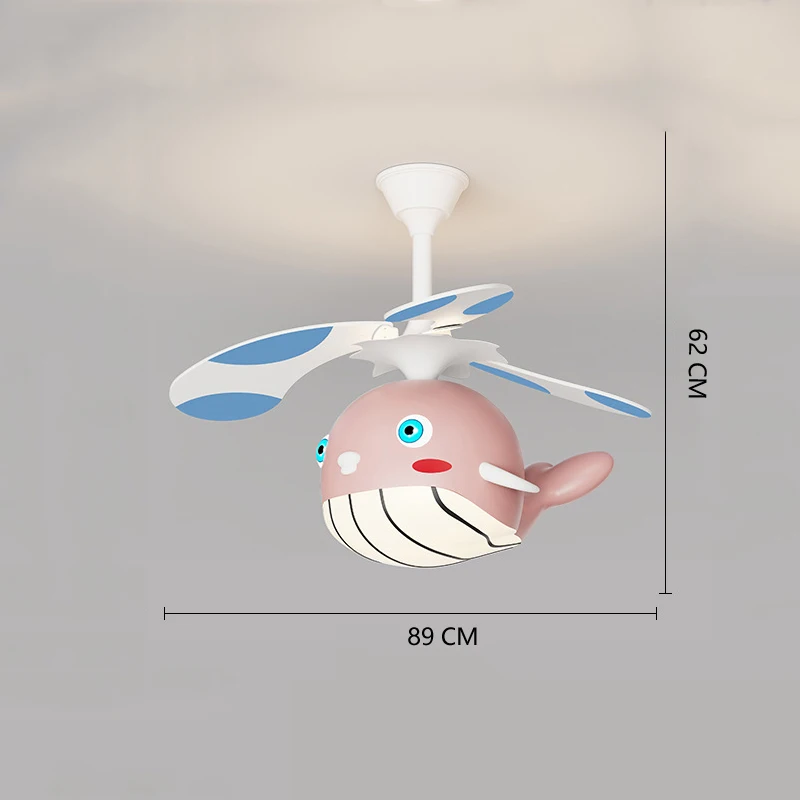 Universal Ceiling Fan Remotes Children Decoration Airplane Cartoon Ceiling Fan Small Room Ceiling Fans