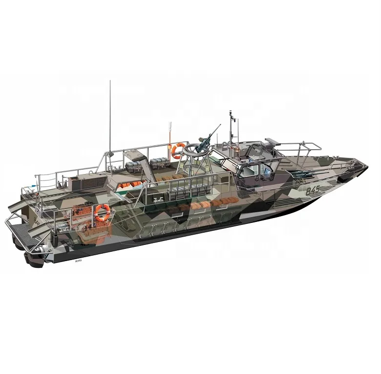 
15m High speed intercept assault Aluminum boat 