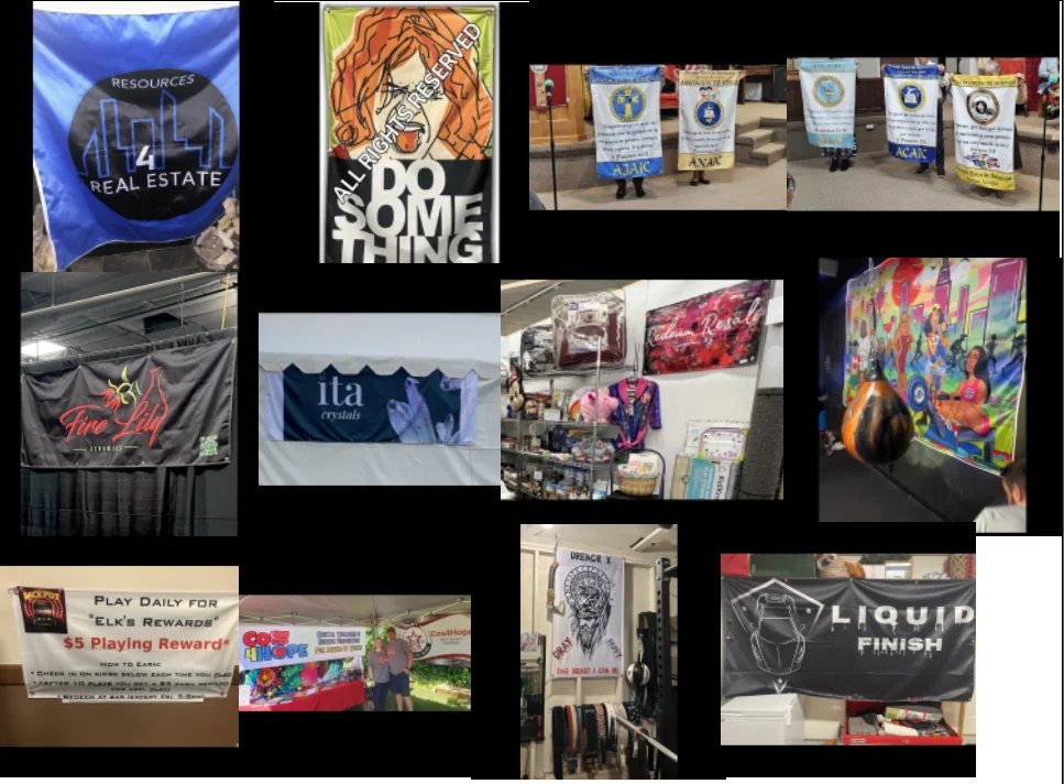 Custom Advertising Banner Pole Pocket Outdoor Hanging Fence Fabric Polyester Banners Sports Cheering Event Business Banner