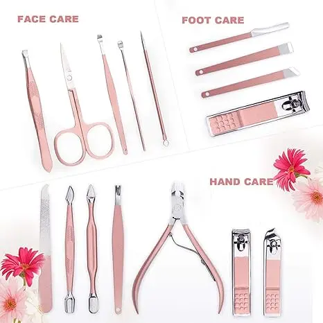 Professional Manicure Pedicure Set Stainless Steel Manicure Nail Clipper Set Manicure Set