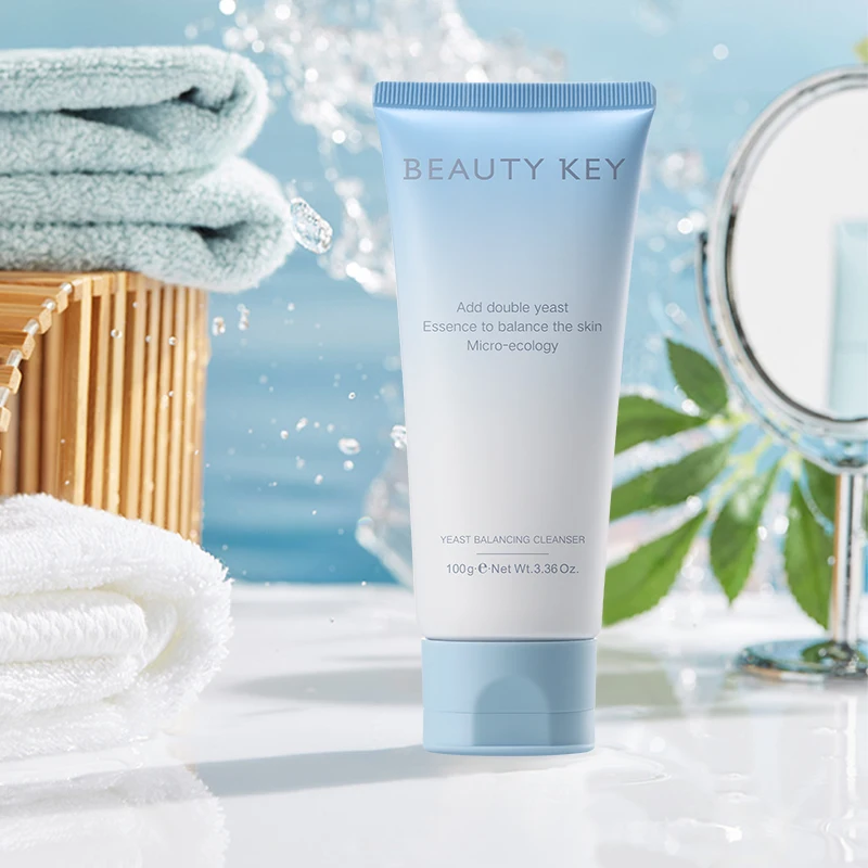 Private Label Moisturizing Face Wash Deep Cleansing Anti Acne Brightening Facial Yeast Balancing Cleanser Kojic Acid Cleanser