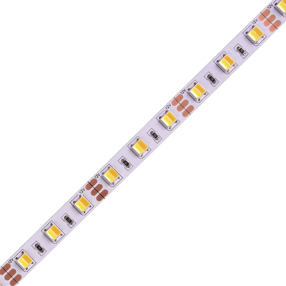 CCT LED Strip Lights 5050 300 LEDs Warm/White Double Color Temperature Tape Light Strips for Automotive Marine