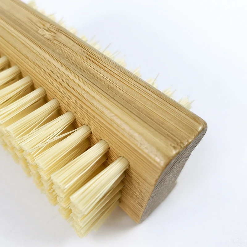 Распродажа, Бамбуковая Двухсторонняя щетка для чистки ногтей из ПЭТ