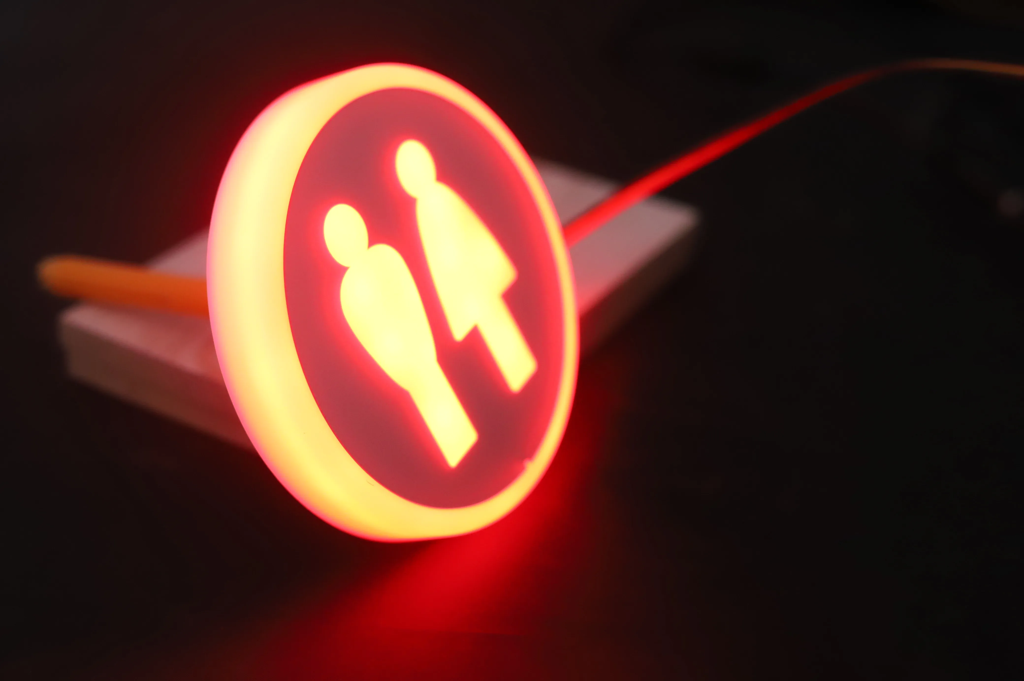 AOGAO smart display screen shower partition WC toilet LED Lamp