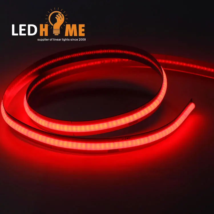New Arrival flexible cob led strip FLW-COB-24/12480- G/R/B/Y/PK IP20 IP65 IP67