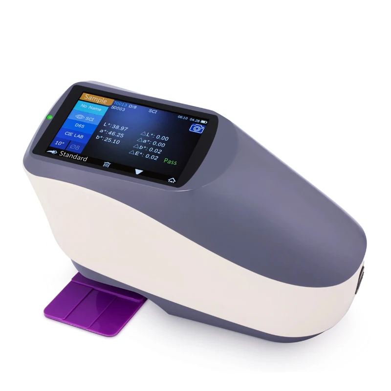 YS4510 Handheld Color Measuring Device CIE LAB Delta E Portable Spectrophotometer 45/0