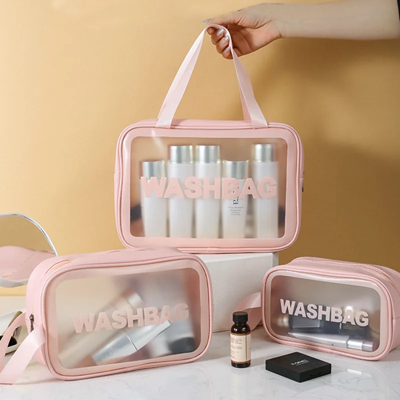Custom logo designer small make up neoprene leather mesh wash clear toiletry itembeauty makeup organizer travel cosmetic bag