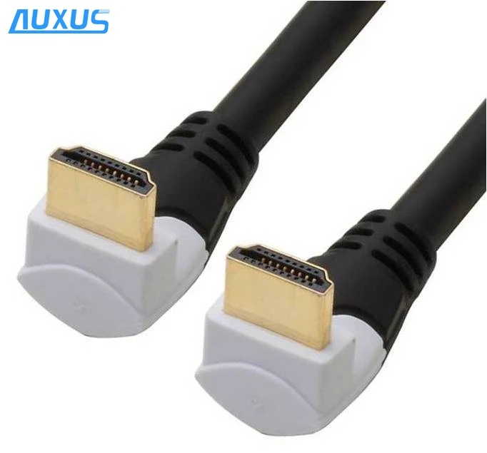 
90 degree HDMI Cable with 1080P 3D support and Ethernet for HDTV 