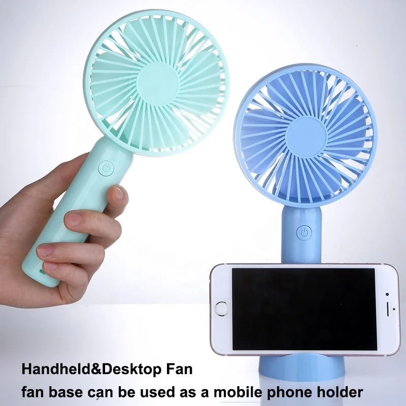 2021 Colling Fans Battery Charging USB Mini Portable Electric Hand Fan for Sports Home Office Travel Table Plastic Li-ion 18650