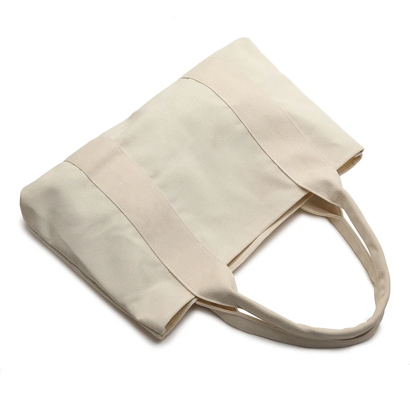 New Style Fashion Handbag Cotton Canvas Tote Bag Eco Large Custom Tote Bag For Daily Carrying Shopping Grocery Cotton