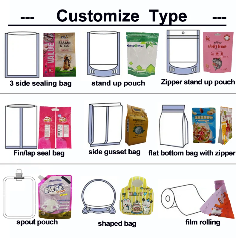 Pet Snack Bag With Clear Window Dog Food Package Ziplock Plastic Packing Cheese Dog Treats Mylar Bags