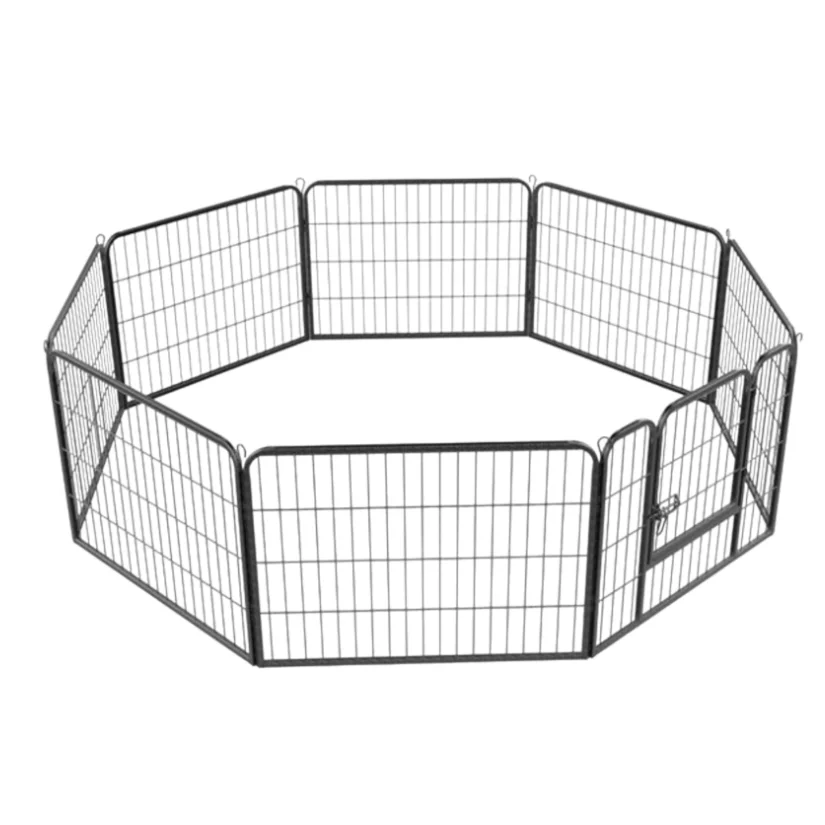 Heavy Duty Metal Dog Playpen Pet Pen Rabbit Fence for Puppy Cat Duck