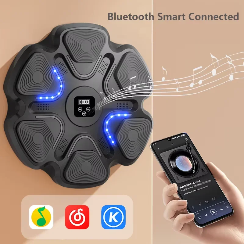 Домашний Интеллектуальный Bluetooth музыкальный Спортивный Фитнес Бокс тренировочный аппарат боксерская мишень