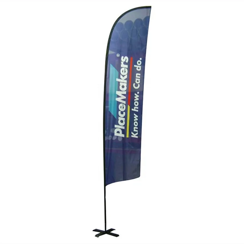 80 Sold Outdoor Flying Polyester Beach Feather Flags Banner Double Sided Printed Promotion Advertising Flag for event