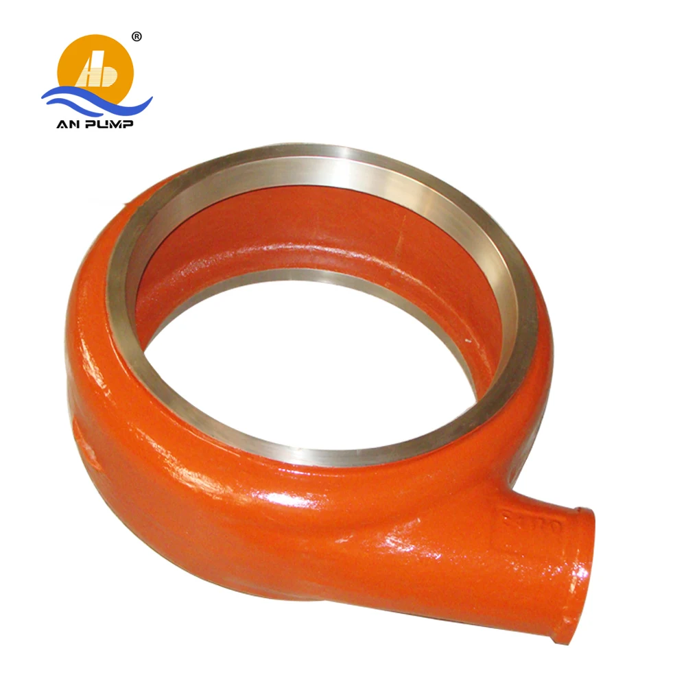 Abrasive slurry pump parts, throat bush
