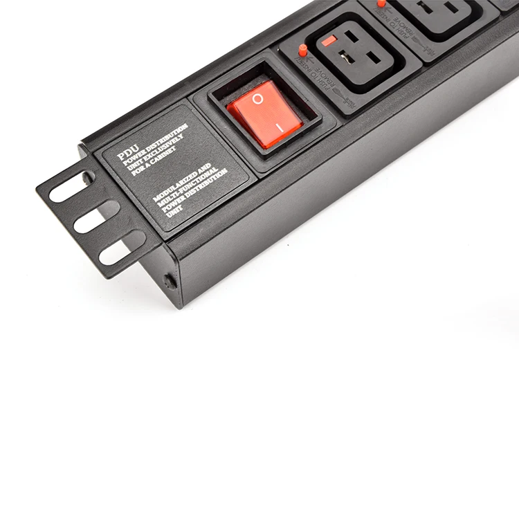C19 Output 16A Master Switch 8*Locked IEC PDU Socket