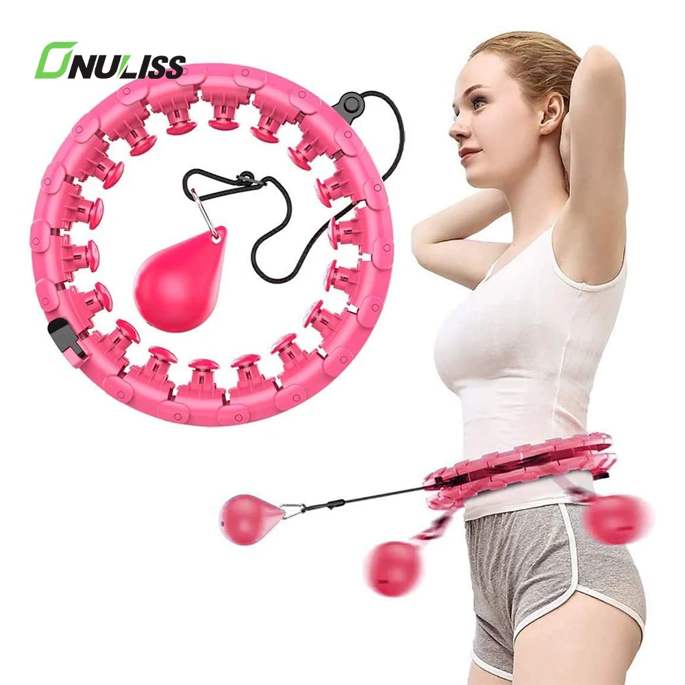 New Arrival 2 in 1 Fitness Weight Loss Hoola Hoop 24 Knots Abdomen Smart